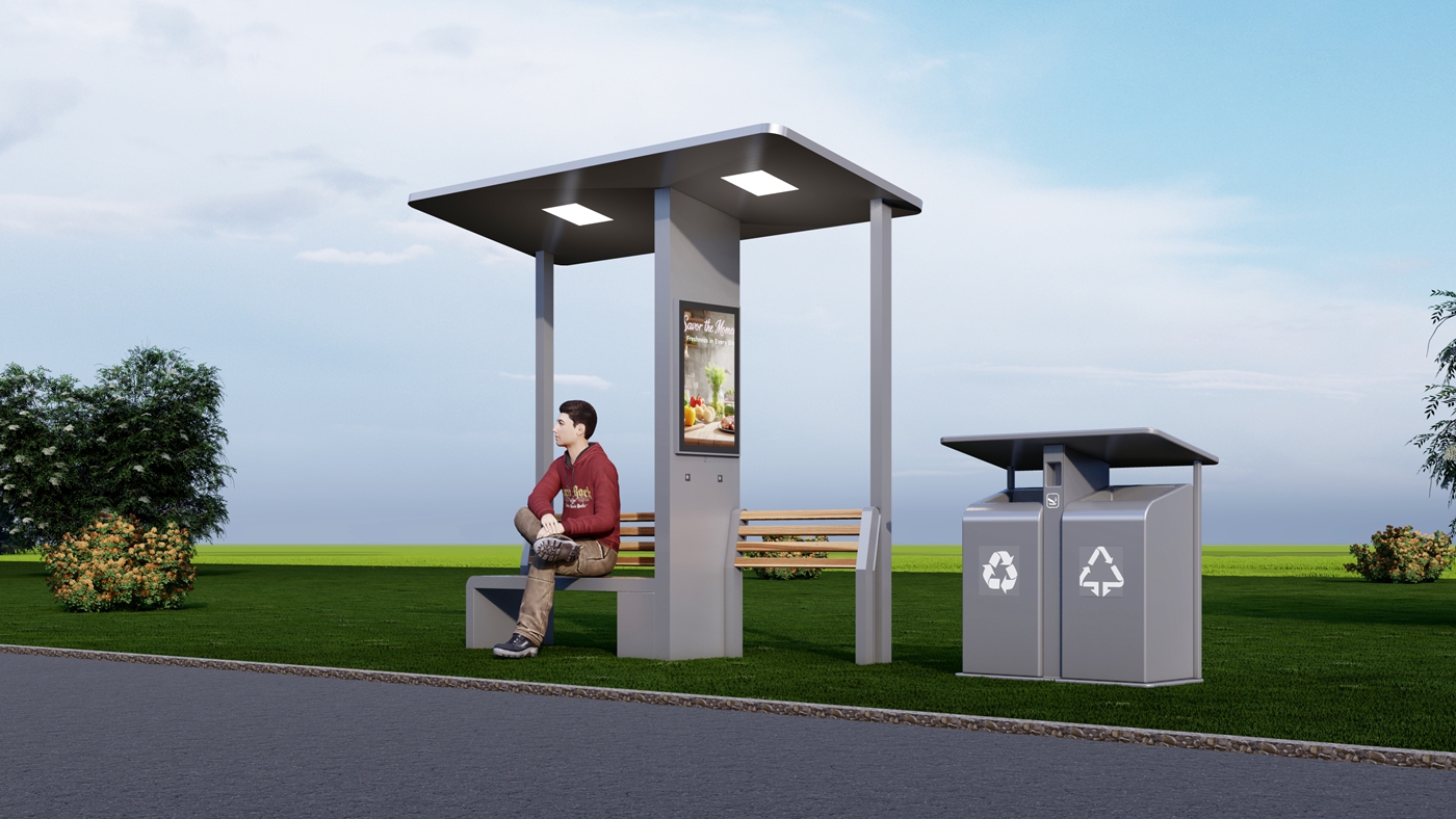 Solar Bench Furniture- YR-SPP-024