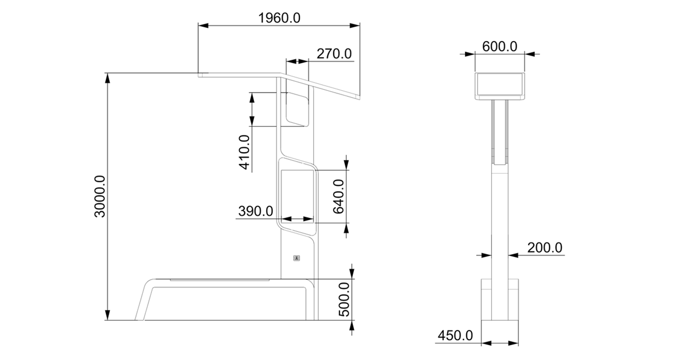 Bluetooth Smart Solar Bench- YR-SPP-036 Bluetooth Smart Solar Bench- YR-SPP-036
