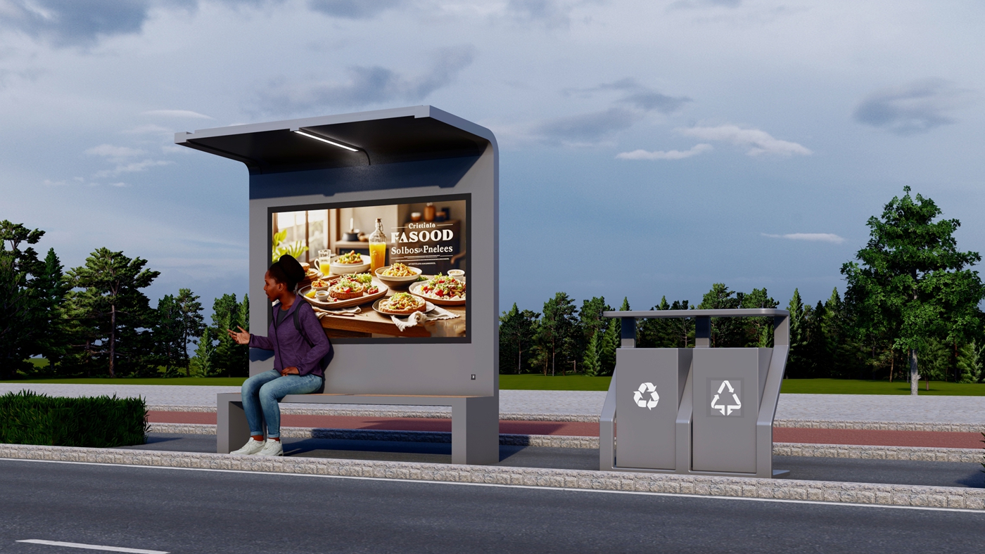 Outdoor Smart Furniture Solar Bench- YR-SPP-022 Outdoor Smart Furniture Solar Bench- YR-SPP-022