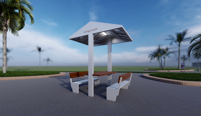 Solar-Powered Rest Pavilion