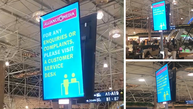 YEROO 75-Inch LCD Digital Signage: Enhanced Indoor Solution for South African Airports