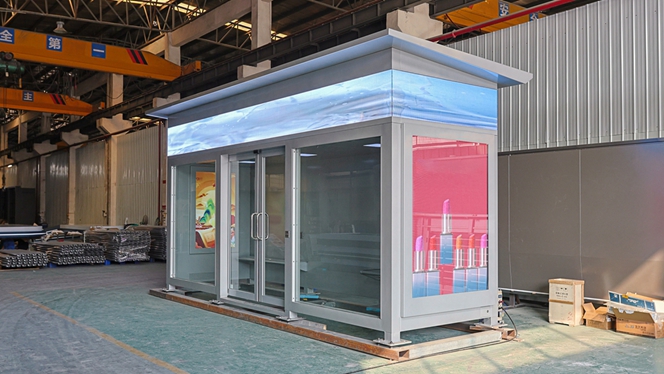 YEROO Mexico Enclosed Bus Shelter Project: P4 Full-Color LED Smart Transit Hub