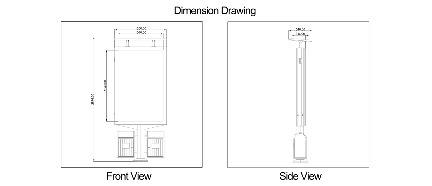Street Solar Light Box