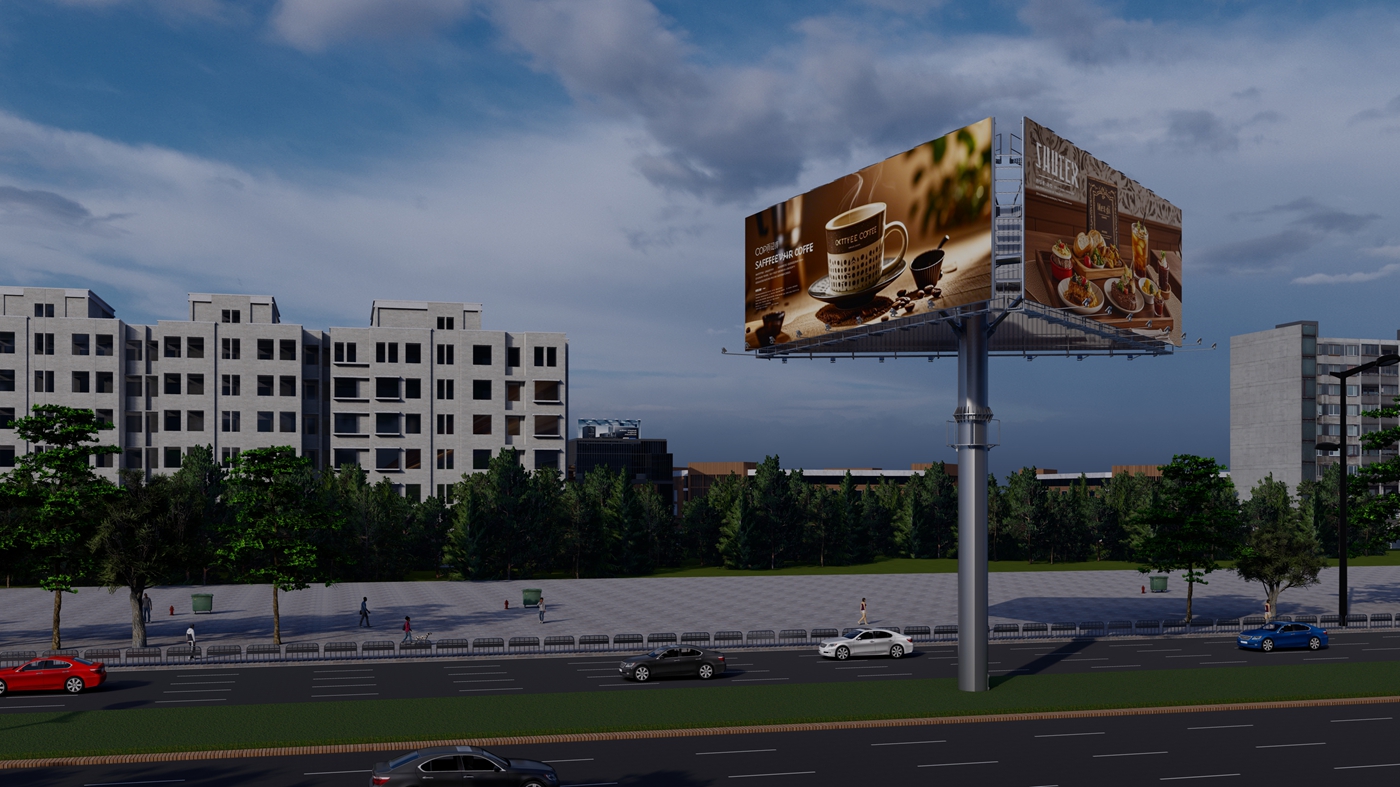 Three Sided Unipolar Billboard Three Sided Unipolar Billboard