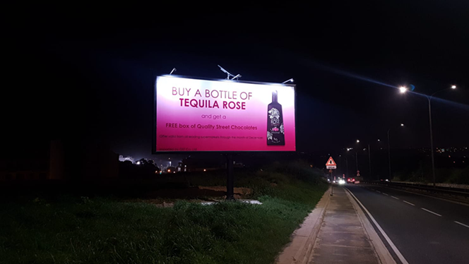 YEROO Front-Lit Highway Billboard: Cost-Effective Outdoor Advertising Solution in Malta