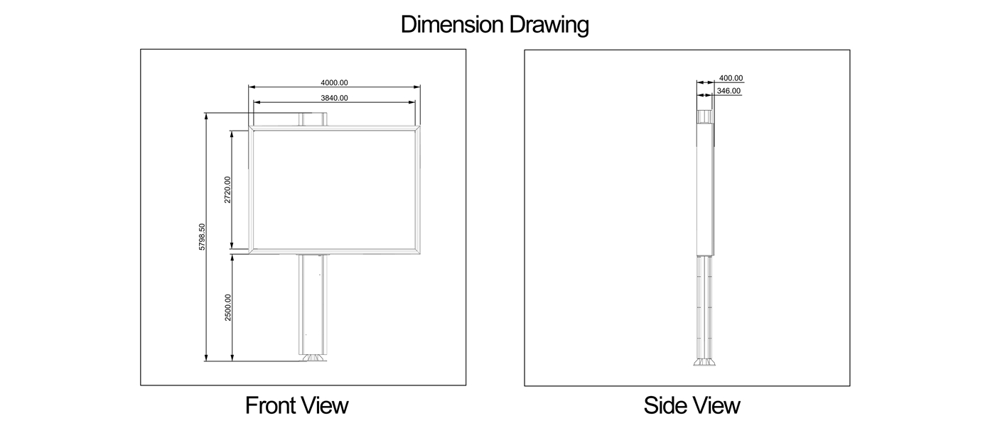 Modular Outdoor Billboard Modular Outdoor Billboard