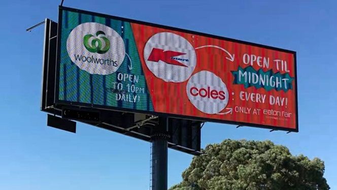 YEROO V-Shaped Dual-Sided Full-Color LED Billboard Project in Australia