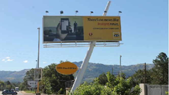 YEROO Custom Inclined Single-Pole Billboard Project in Mauritius