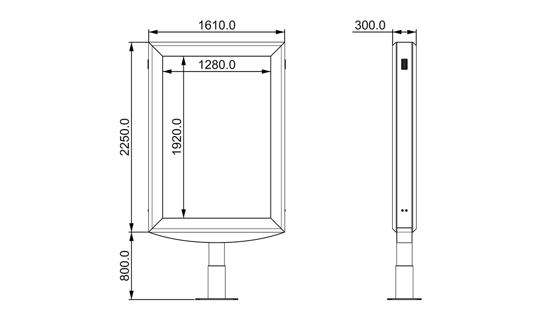 Outdoor LED Mupi