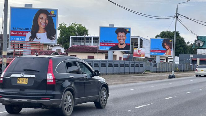 YEROO Highway Steel Billboard Project in Suriname
