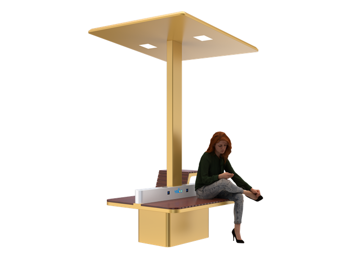 Solar Smart Charging Bench- YR-SPP-045 Solar Smart Charging Bench- YR-SPP-045