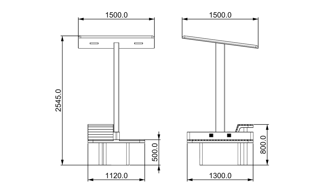 Solar Smart Charging Bench