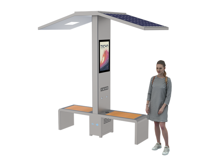 Smart Solar Bench- YR-SPP-046 Smart Solar Bench- YR-SPP-046